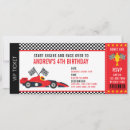 Search for race car ticket invitations Boy
