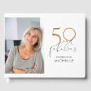 Recherche de 50th birthday guest books Moderne