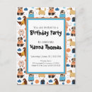 Search for dog birthday invitations Girl