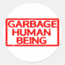 Search for garbage round stickers Funny
