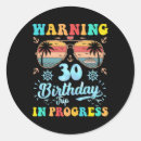 Search for funny 30th birthday stickers Vintage