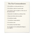 Recherche de 10 commandements posters Maman