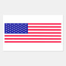Search for us flag stickers Rectangular