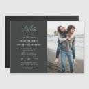 Search for dark green wedding invitations Watercolor