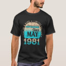 Search for born in 1981 tshirts Were