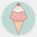 Search for cute ice cream cone stickers Strawberry