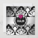 Search for damask sweet 16 invitations Silver