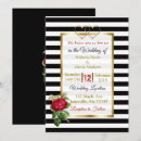 Recherche de rose gold and black invitations Élégant