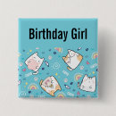 Search for cute square buttons Kitty