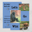 Search for gorilla birthday invitations Zoo