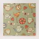 Recherche de oiseaux vintages puzzles Coeur