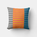 Search for grey blue orange pillows Stripes