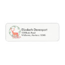 Search for reindeer antlers return address labels Rustic