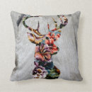 Search for deer head pillows Floral