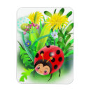 Recherche de coccinelle rouge magnets Fleurs
