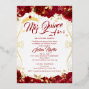Search for red and gold quince invitations Tiara