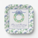 Search for coastal christmas paper plates Watercolor