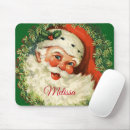 Recherche de fête des pères vintage tapis souris Santa claus