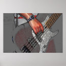 Recherche de guitare bleue posters Basse