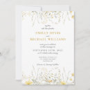 Search for watercolor wildflower wedding invitations Gold