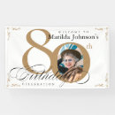 Search for 80th birthday banners Elegant
