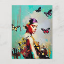 Search for purple blue butterfly postcards Pretty