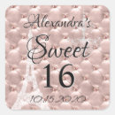 Recherche de gold sweet 16 party autocollants Sweet sixteen moderne