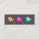 Recherche de petit oiseau cartes visite Pour elle