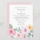 Search for pink and yellow wedding invitations Floral