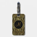 Recherche de motif de zèbre bagages étiquettes Noir