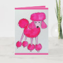 Search for poodle birthday cards Pink