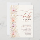 Search for colourful flowers baby shower invitations Soft delicate pastel flowers