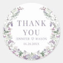 Search for lavender floral thank you stickers Classic
