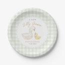 Search for gender neutral paper plates Gingham