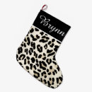 Search for leopard print christmas stockings Safari