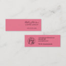 Recherche de rose foncé cartes visite Pour elle
