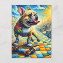 Search for funny bulldog postcards Colourful