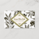 Recherche de oliviers cartes visite Customer
