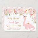 Recherche de dinosaure rose invitations Rose et or