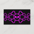 Search for crossbones business cards Pink