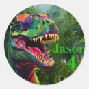 Search for dinosaur lover stickers T rex