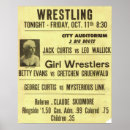 Search for wrestling posters Vintage