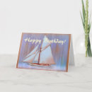 Search for sailing birthday cards Yachts