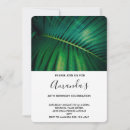 Search for palm leaf birthday invitations Exotic