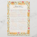 Search for lined floral stationery paper Yellow