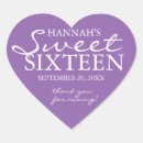 Recherche de purple envelope seals Sweet sixteen
