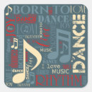 Search for gold music stickers Dance