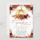 Search for burgundy floral baby shower invitations Little pumpkin