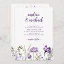 Search for purple floral wedding invitations All in one