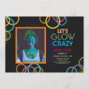 Search for lets glow crazy invitations Neon